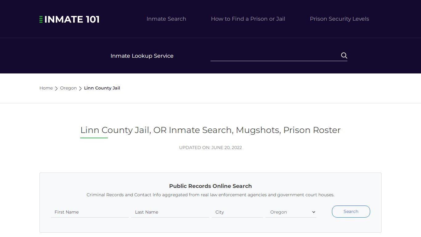 Linn County Jail, OR Inmate Search, Mugshots, Prison ...